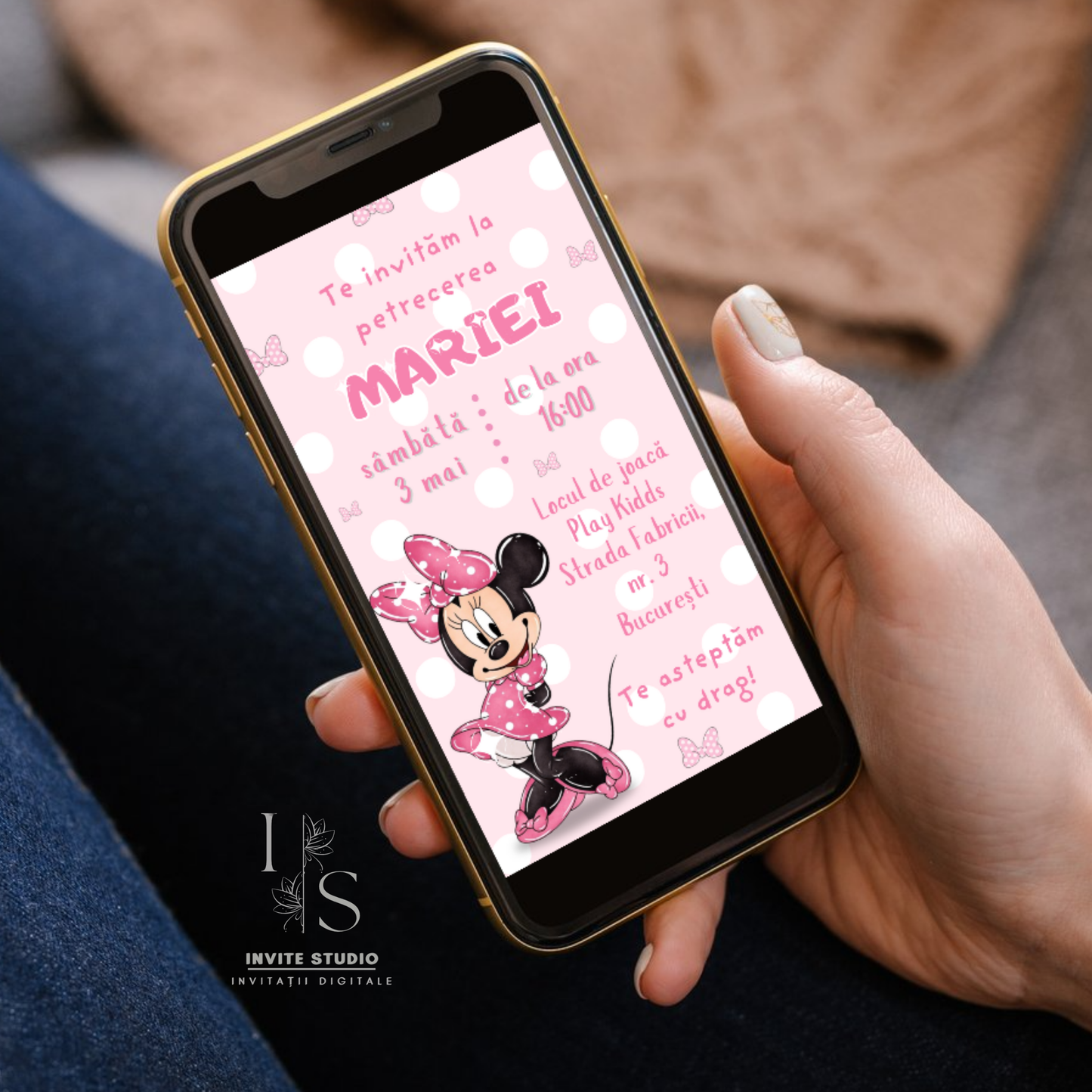 Invitație Video Minnie Mouse