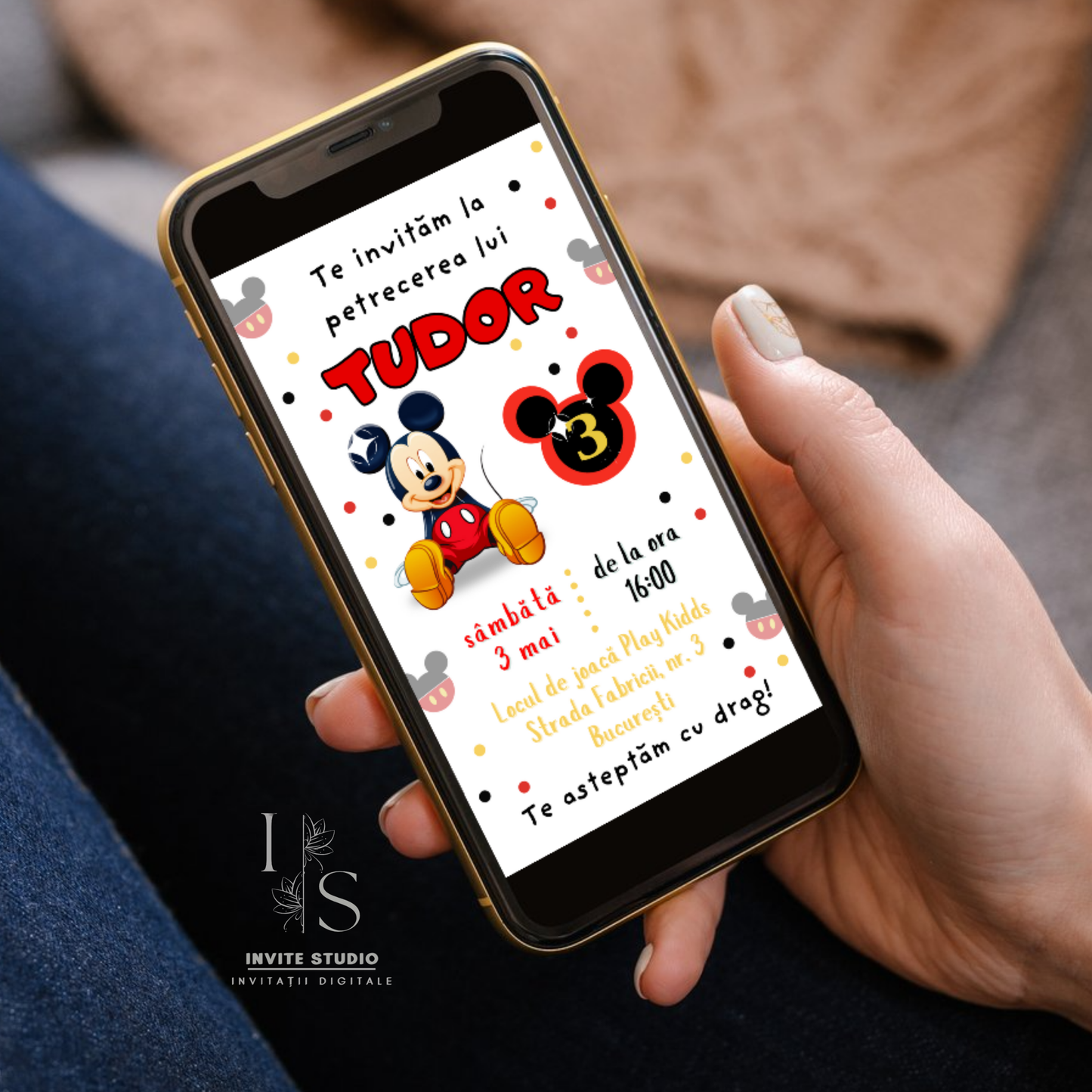 Invitație Video Mickey Mouse