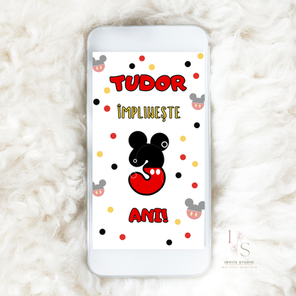 Invitație Video Mickey Mouse