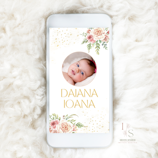 Invitație Botez Bebeluș